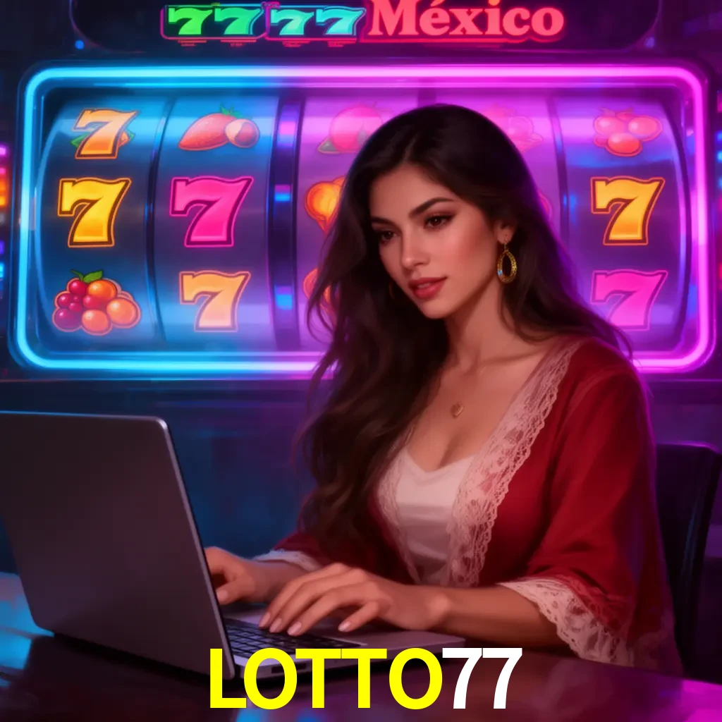 LOTTO77 Slots - tragamonedas, RTP y control Tragamonedas LOTTO77 con símbolos, saldo móvil y reglas de apuesta visibles